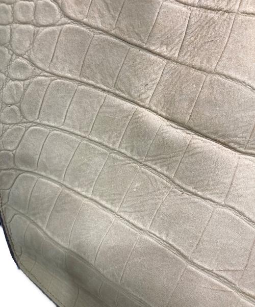 CELINE（セリーヌ）CELINE (セリーヌ) クロコ型押しラゲージ ファントム ベージュの古着・服飾アイテム
