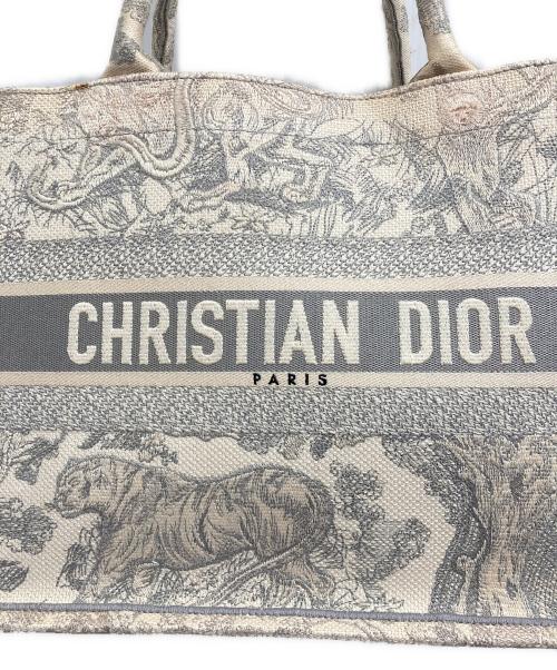 Christian Dior（クリスチャン ディオール）Christian Dior (クリスチャン ディオール) オブリークブックトート ミディアム アイボリーの古着・服飾アイテム