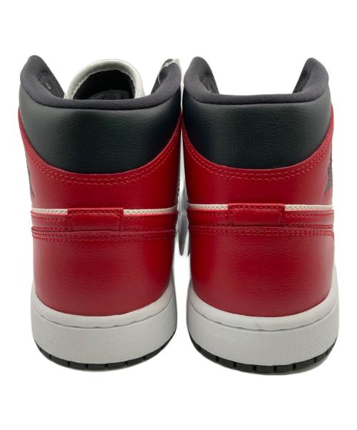 NIKE（ナイキ）NIKE (ナイキ) エア ジョーダン 1 MID レッド×ブラック サイズ:27.5cm/US10.5/UK8/EU42.5 未使用品の古着・服飾アイテム
