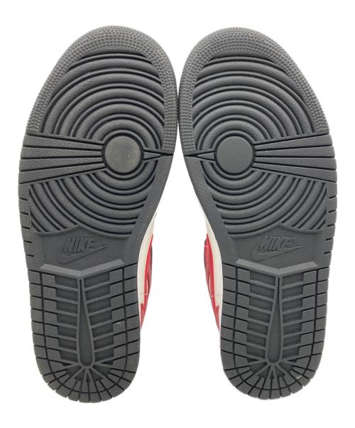 NIKE（ナイキ）NIKE (ナイキ) エア ジョーダン 1 MID レッド×ブラック サイズ:27.5cm/US10.5/UK8/EU42.5 未使用品の古着・服飾アイテム