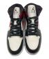 中古・古着 NIKE (ナイキ) エア ジョーダン 1 MID レッド×ブラック サイズ:27.5cm/US10.5/UK8/EU42.5 未使用品：9000円