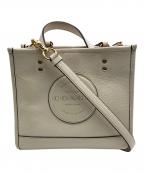 COACHコーチ）の古着「2WAYバッグDempsey Tote 22）」｜アイボリー
