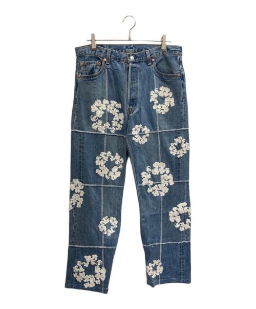 READYMADE（レディメイド）READYMADE (レディメイド) Denim Tears (デニムティアーズ) CTN WREATH DENIM インディゴ サイズ:RANDAMの古着・服飾アイテム