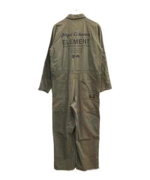 ELEMENT（エレメント）ELEMENT (エレメント) NIGEL CABOURN (ナイジェルケーボン) THE SAWYER COVERALL オリーブ サイズ:Sの古着・服飾アイテム