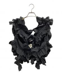 HOUGA（ホウガ）の古着「kiki frill vest」｜ブラック