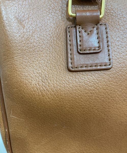 Burberry's（バーバリーズ）Burberry's (バーバリーズ) 裏地ノヴァチェックレザーミニボストンバッグ ブラウンの古着・服飾アイテム
