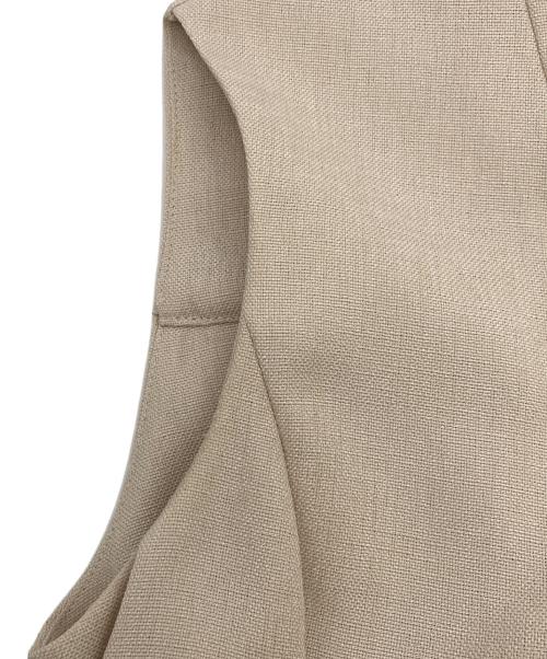 ANAYI（アナイ）ANAYI (アナイ) リネン調オックスジレスタイルワンピース ベージュ サイズ:36の古着・服飾アイテム