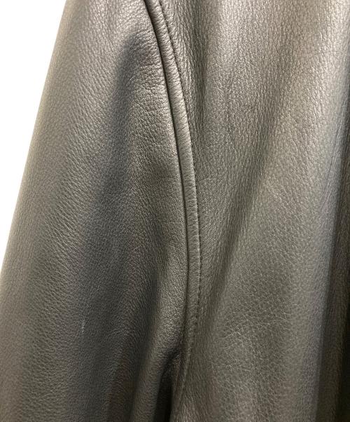 BROOKS BROTHERS（ブルックスブラザーズ）BROOKS BROTHERS (ブルックスブラザーズ) レザーカーコート ブラック サイズ:Lの古着・服飾アイテム
