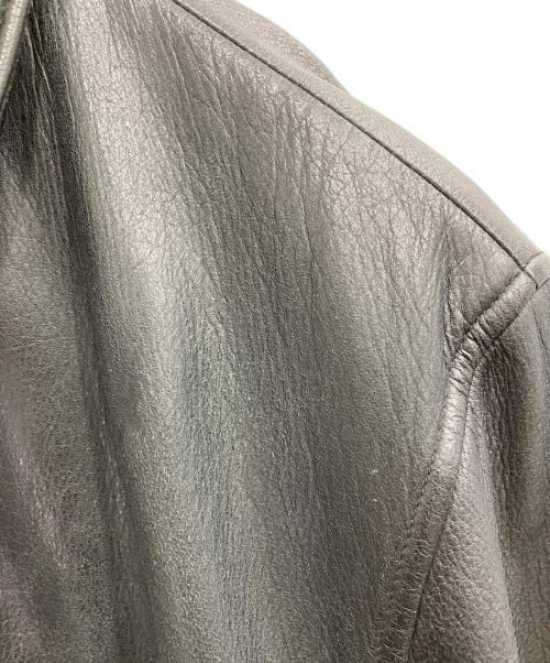 BROOKS BROTHERS（ブルックスブラザーズ）BROOKS BROTHERS (ブルックスブラザーズ) レザーカーコート ブラック サイズ:Lの古着・服飾アイテム