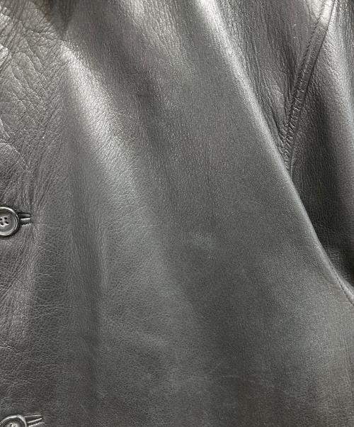 BROOKS BROTHERS（ブルックスブラザーズ）BROOKS BROTHERS (ブルックスブラザーズ) レザーカーコート ブラック サイズ:Lの古着・服飾アイテム