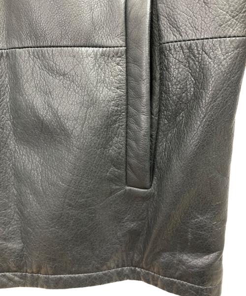 BROOKS BROTHERS（ブルックスブラザーズ）BROOKS BROTHERS (ブルックスブラザーズ) レザーカーコート ブラック サイズ:Lの古着・服飾アイテム
