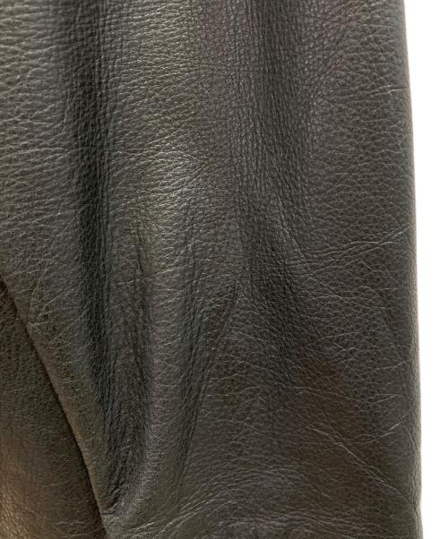 BROOKS BROTHERS（ブルックスブラザーズ）BROOKS BROTHERS (ブルックスブラザーズ) レザーカーコート ブラック サイズ:Lの古着・服飾アイテム