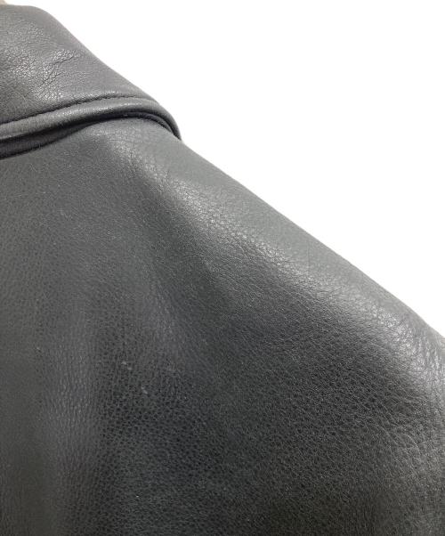 BROOKS BROTHERS（ブルックスブラザーズ）BROOKS BROTHERS (ブルックスブラザーズ) レザーカーコート ブラック サイズ:Lの古着・服飾アイテム