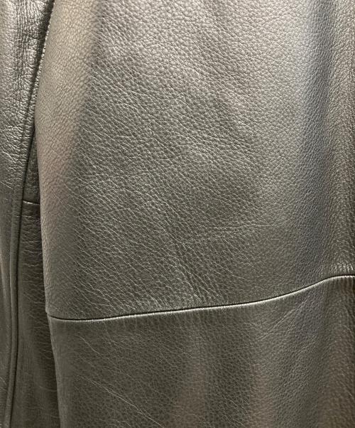 BROOKS BROTHERS（ブルックスブラザーズ）BROOKS BROTHERS (ブルックスブラザーズ) レザーカーコート ブラック サイズ:Lの古着・服飾アイテム