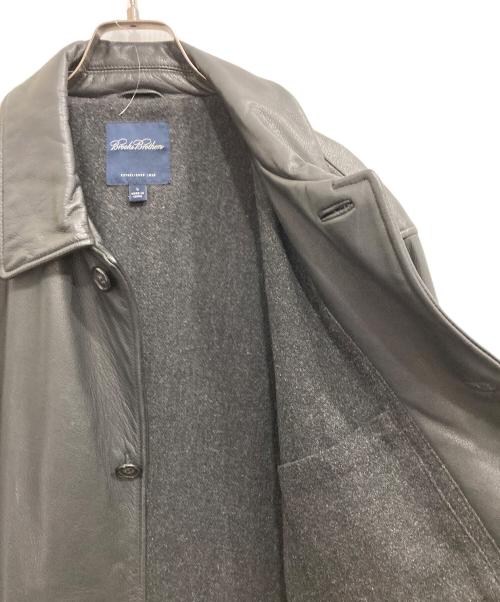 BROOKS BROTHERS（ブルックスブラザーズ）BROOKS BROTHERS (ブルックスブラザーズ) レザーカーコート ブラック サイズ:Lの古着・服飾アイテム
