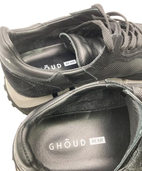 GHOUD（ゴウド）GHOUD (ゴウド) RUSHローカットスニーカー ブラック サイズ:41の古着・服飾アイテム
