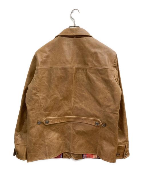 BOLINI（ボリーニ）BOLINI (ボリーニ) カウレザージャケット ブラウン サイズ:50の古着・服飾アイテム