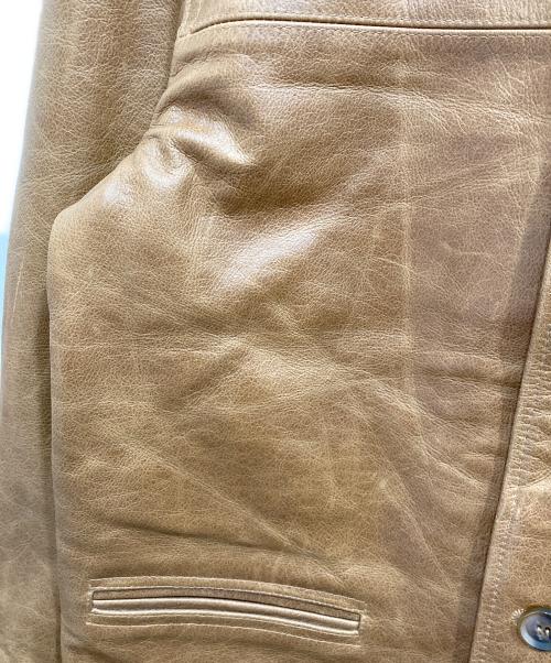 BOLINI（ボリーニ）BOLINI (ボリーニ) カウレザージャケット ブラウン サイズ:50の古着・服飾アイテム