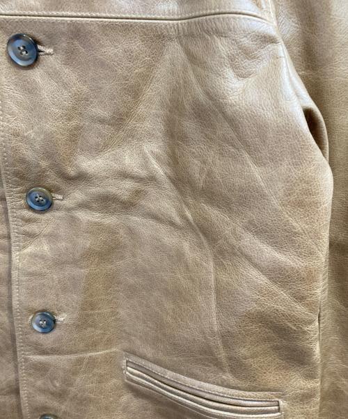 BOLINI（ボリーニ）BOLINI (ボリーニ) カウレザージャケット ブラウン サイズ:50の古着・服飾アイテム