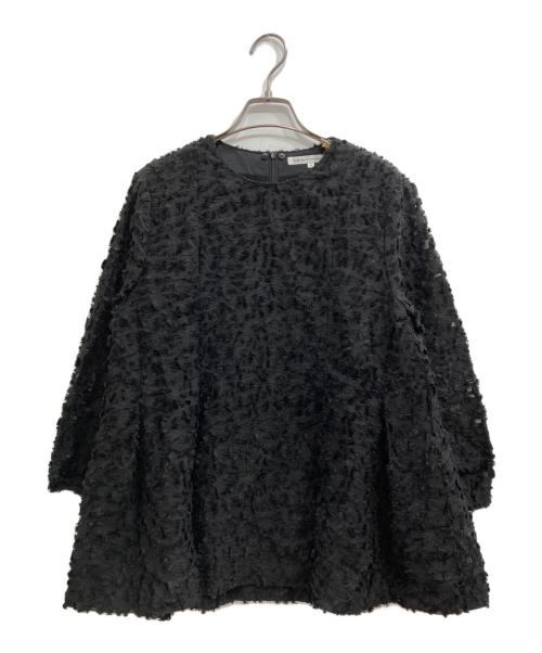 23区（ニジュウサンク）23区 (ニジュウサンク) VERYコラボボタニカル カットジャカード ブラウス ブラック サイズ:40の古着・服飾アイテム