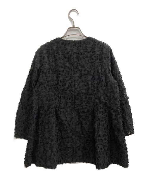 23区（ニジュウサンク）23区 (ニジュウサンク) VERYコラボボタニカル カットジャカード ブラウス ブラック サイズ:40の古着・服飾アイテム