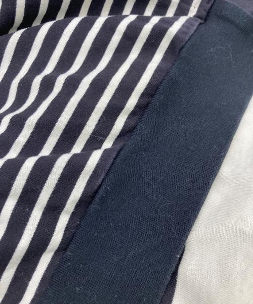 kolor/BEACON（カラービーコン）kolor/BEACON (カラービーコン) swiching border longsleeve t-shirt ブラック×ホワイト サイズ:2の古着・服飾アイテム