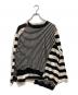 kolor/BEACON（カラービーコン）の古着「swiching border longsleeve t-shirt」｜ブラック×ホワイト