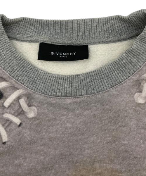 GIVENCHY（ジバンシィ）GIVENCHY (ジバンシィ) 転写プリントスウェット グレー サイズ:XSの古着・服飾アイテム