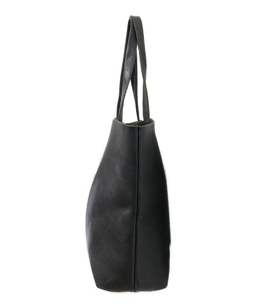 BEAMS（ビームス）BEAMS (ビームス) SLOW (スロウ) 【別注】SLOW/ TOTE レザートートバッグ ブラックの古着・服飾アイテム