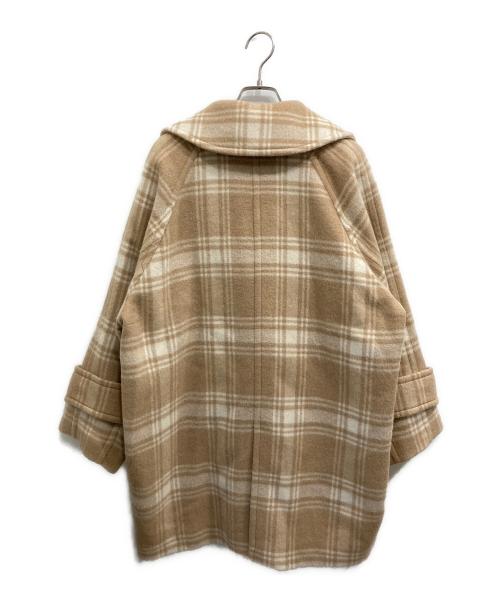 Diagram（ダイアグラム）Diagram (ダイアグラム) ウールビーバーチェックコート ベージュ サイズ:36 未使用品の古着・服飾アイテム
