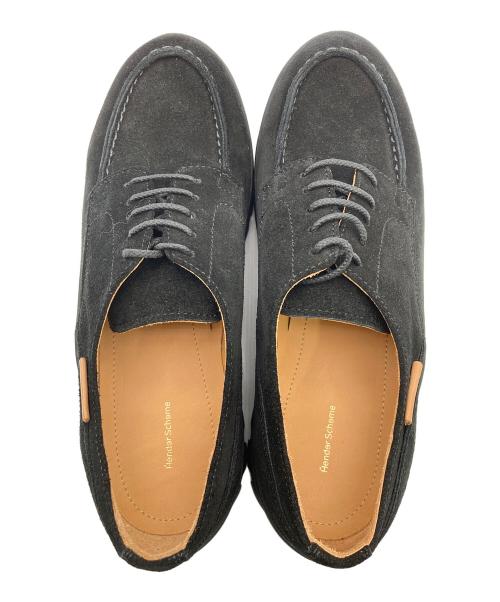HENDER SCHEME（エンダースキーマ）HENDER SCHEME (エンダースキーマ) スエードダービーシューズ ブラック サイズ:5の古着・服飾アイテム