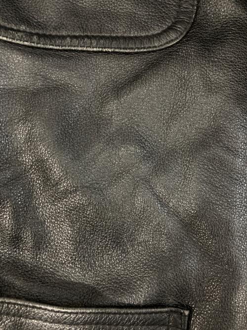 Carhartt WIP（カーハート ワーク イン プログレス）CARHARTT WIP (カーハート ワーク イン プログレス) LEATHER CHORE COAT ブラック サイズ:Lの古着・服飾アイテム