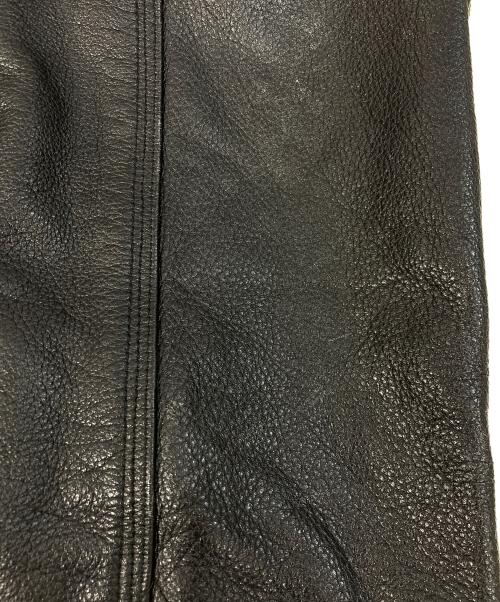 Carhartt WIP（カーハート ワーク イン プログレス）CARHARTT WIP (カーハート ワーク イン プログレス) LEATHER CHORE COAT ブラック サイズ:Lの古着・服飾アイテム