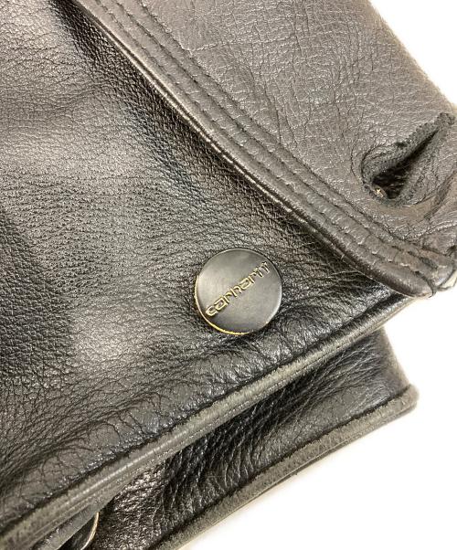 Carhartt WIP（カーハート ワーク イン プログレス）CARHARTT WIP (カーハート ワーク イン プログレス) LEATHER CHORE COAT ブラック サイズ:Lの古着・服飾アイテム