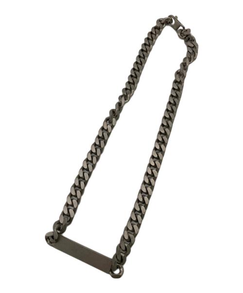 MM6 Maison Margiela（エムエムシックスメゾンマルジェラ）MM6 Maison Margiela (エムエムシックスメゾンマルジェラ) Numeric Necklace Palladio buratatto シルバーの古着・服飾アイテム