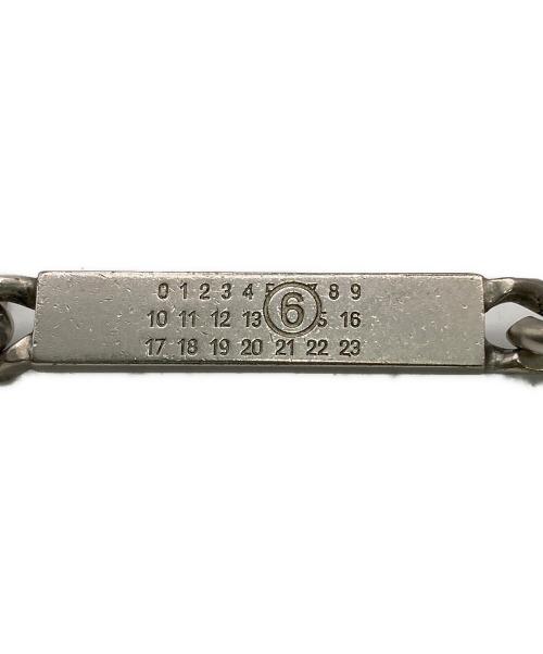 MM6 Maison Margiela（エムエムシックスメゾンマルジェラ）MM6 Maison Margiela (エムエムシックスメゾンマルジェラ) Numeric Necklace Palladio buratatto シルバーの古着・服飾アイテム