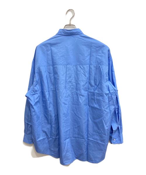 Graphpaper（グラフペーパー）Graphpaper (グラフペーパー) Broad L/S Oversized Regular Collar Shirt ブルー サイズ:Fの古着・服飾アイテム