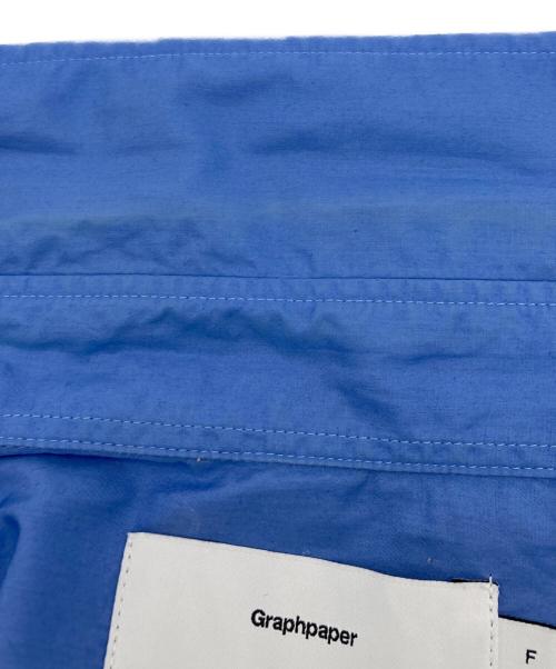 Graphpaper（グラフペーパー）Graphpaper (グラフペーパー) Broad L/S Oversized Regular Collar Shirt ブルー サイズ:Fの古着・服飾アイテム