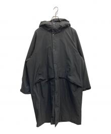 ATON（エイトン）の古着「ASAKO NYLON HOODED COAT」｜ブラック