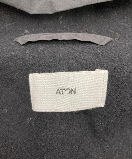 ATON（エイトン）ATON (エイトン) ASAKO NYLON HOODED COAT ブラック サイズ:06の古着・服飾アイテム
