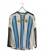 adidasアディダス）の古着「アルゼンチン代表 ホーム オーセンティック 長袖ユニフォーム」｜ホワイト×ブルー