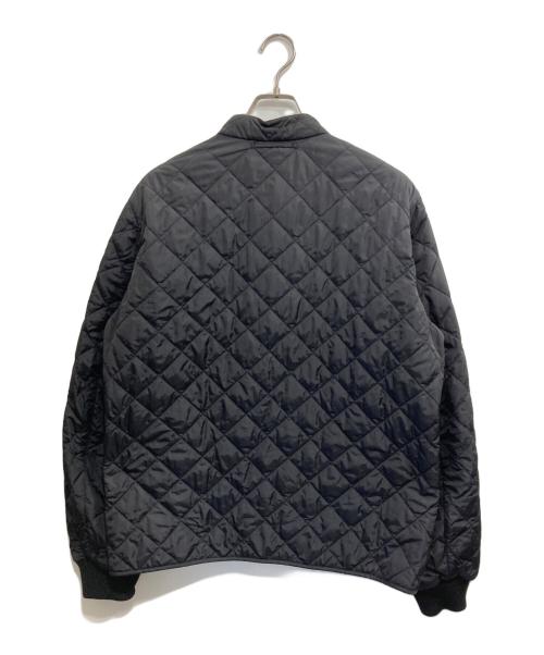 PRADA（プラダ）PRADA (プラダ) 三角プレート付キルティング中綿ジャケット ブラック サイズ:52の古着・服飾アイテム