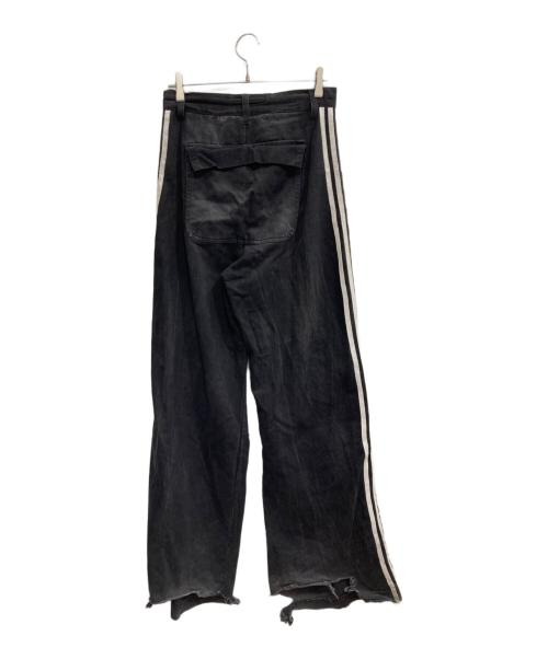 YORI SPORTS（ヨリスポーツ）YORI SPORTS (ヨリスポーツ) ダメージラインデニムパンツ ブラック サイズ:30の古着・服飾アイテム
