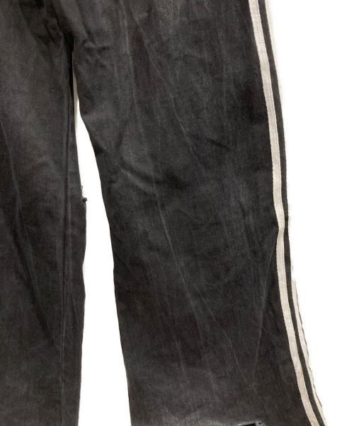 YORI SPORTS（ヨリスポーツ）YORI SPORTS (ヨリスポーツ) ダメージラインデニムパンツ ブラック サイズ:30の古着・服飾アイテム