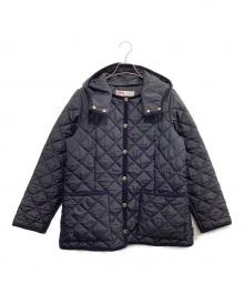 Traditional Weatherwear（トラディショナルウェザーウェア）の古着「フード付きキルティングジャケット」｜ブラック
