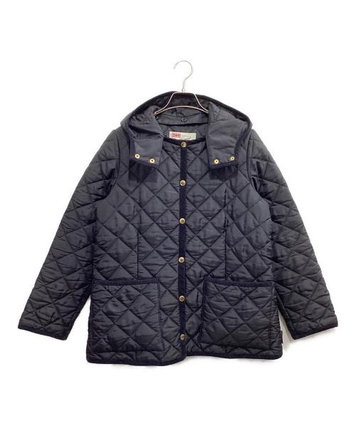 Traditional Weatherwear（トラディショナルウェザーウェア）Traditional Weatherwear (トラディショナルウェザーウェア) フード付きキルティングジャケット ブラック サイズ:36の古着・服飾アイテム