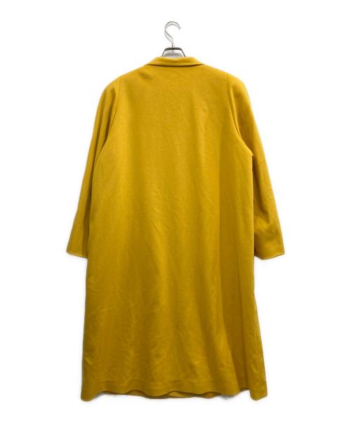 BALMAIN（バルマン）BALMAIN (バルマン) 裏地シルクカシミヤコート イエロー サイズ:11の古着・服飾アイテム