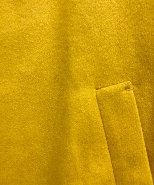 BALMAIN（バルマン）BALMAIN (バルマン) 裏地シルクカシミヤコート イエロー サイズ:11の古着・服飾アイテム