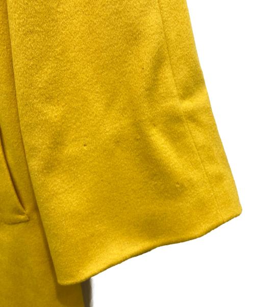 BALMAIN（バルマン）BALMAIN (バルマン) 裏地シルクカシミヤコート イエロー サイズ:11の古着・服飾アイテム