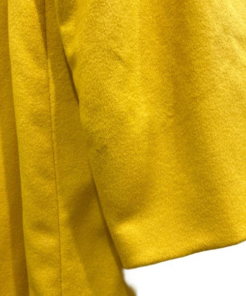 BALMAIN（バルマン）BALMAIN (バルマン) 裏地シルクカシミヤコート イエロー サイズ:11の古着・服飾アイテム